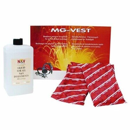 Mg-Vest (45х400 г + 1 л) - Паковочная масса для технологии быстрого литья бюгелей.